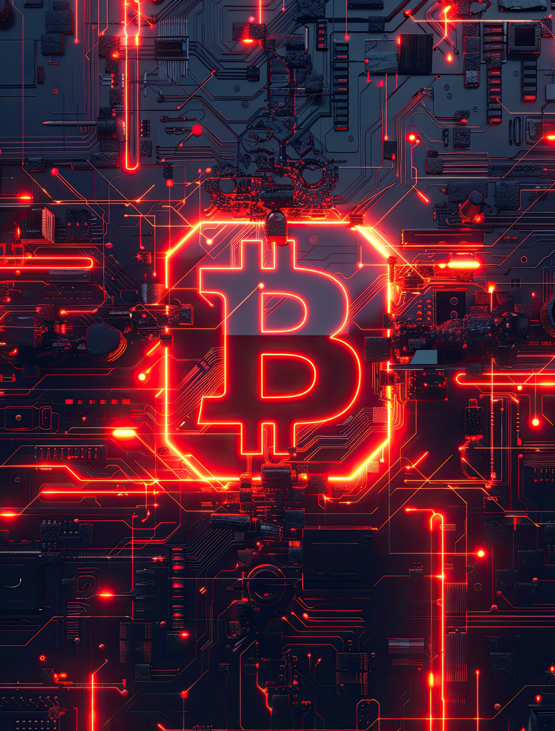 cyberpunk bitcoin illustration
